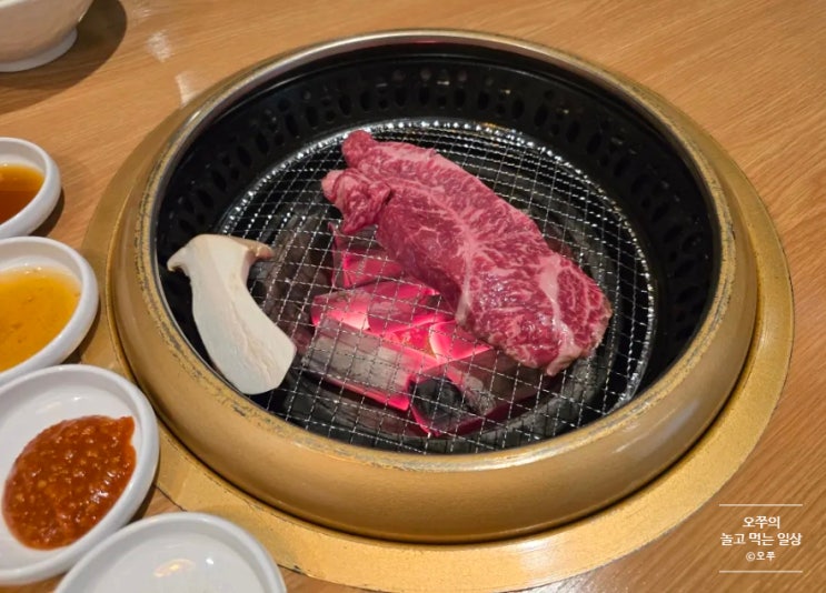  [수원 서수원 맛집] 고반가든 서수원점 / 한우 ++1등급 채끝, 일품 마늘소갈비살, 참송이 버섯 추천