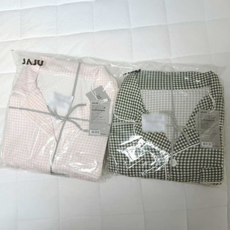 커플잠옷, 겨울 파자마 추천 | 자주 JAJU 피치스킨 10부 파자마 세트