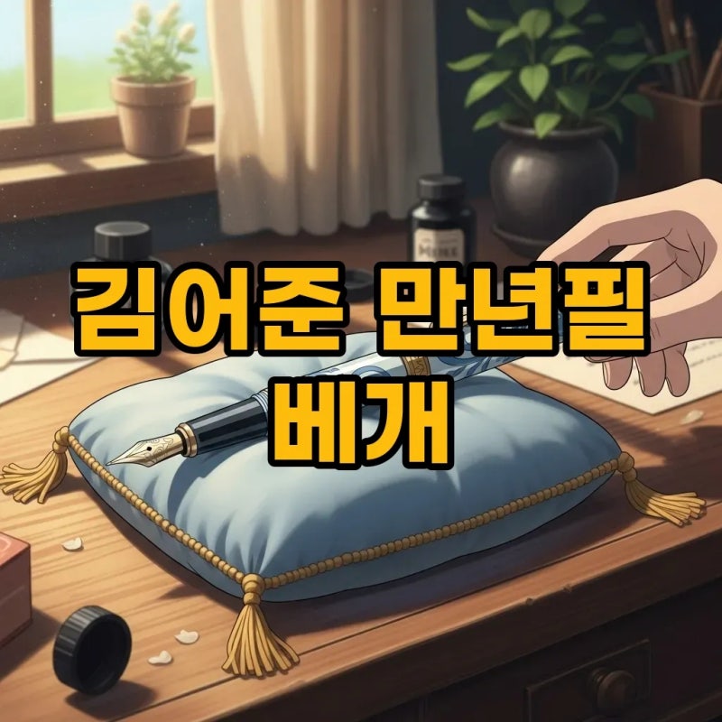 김어준 만년필 베개: 박종진 소장의 열정으로 탄생한 이야기