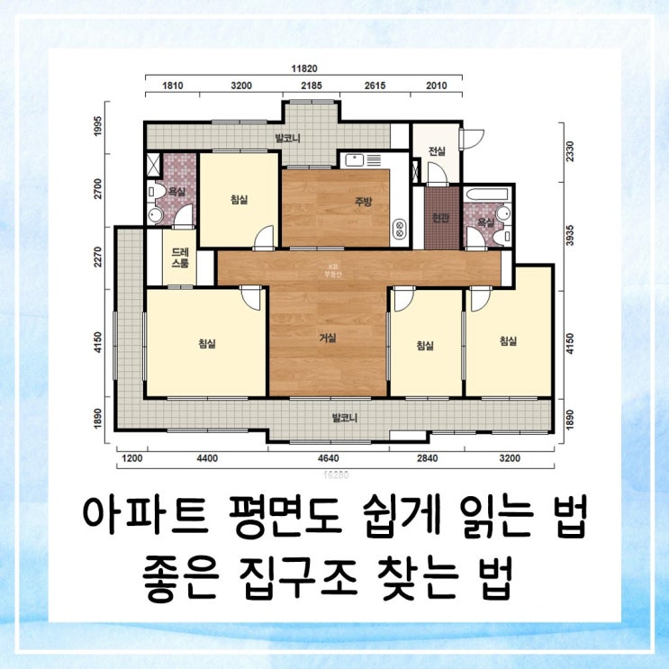  아파트 평면도 쉽게 읽는 법, 좋은 집구조 찾는 법