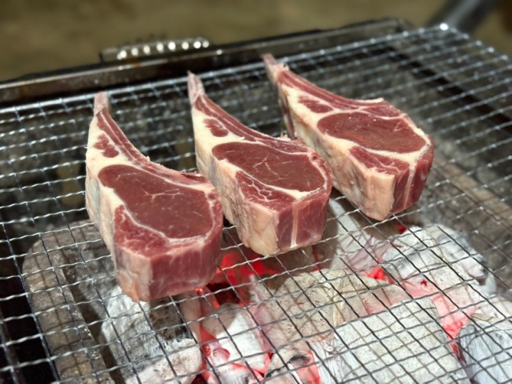  양갈비프렌치랙 택배 스토어 캠핑요리 추천 꼬미양 내돈내산