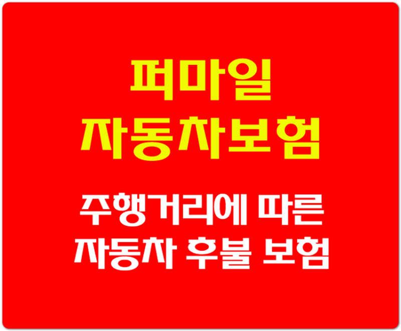 달린 만큼만 낸다! 캐롯 퍼마일 자동차보험