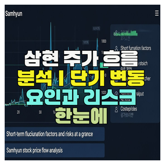  삼현 주가 흐름 분석｜단기 변동 요인과 리스크 한눈에