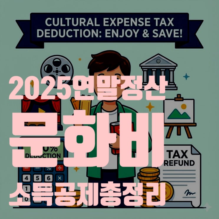 2025 연말정산 문화비 소득공제 총정리: 도서, 공연, 영화 관람료까지 한도 300만원 채우기