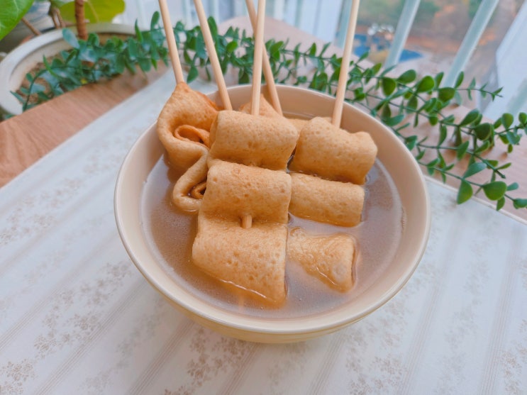  간단한 오늘 저녁 메뉴 오뎅탕 끓이기 + 꼬치어묵 간장 소스 쿠팡 밀키트