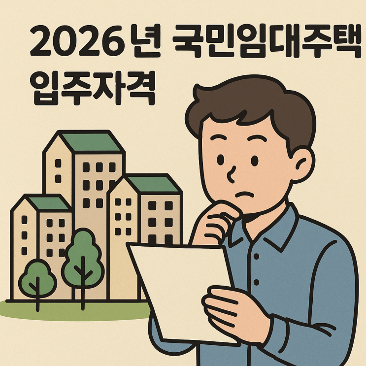  2026년 국민임대주택 입주자격, 소득 70% 이하 기준과 자산 요건 총정리 (LH 공고 확인)