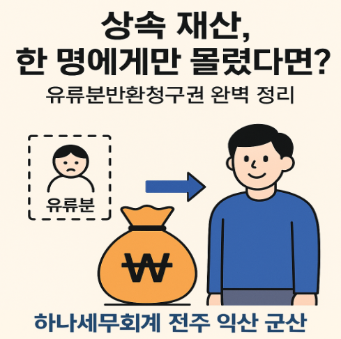  상속 재산, 한 명에게만 몰렸다면? 유류분반환청구권 완벽 정리: 군산세무사