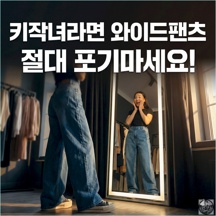  키 158cm가 165cm로 보이는 와이드 팬츠 코디 공식