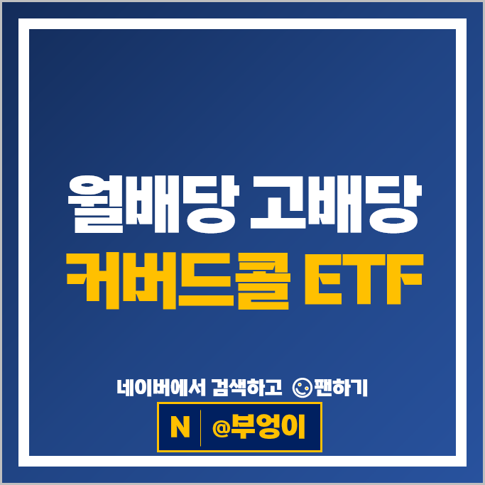 미국 커버드콜 고배당 월배당 ETF 투자 방법 QYLD XYLD RYLD