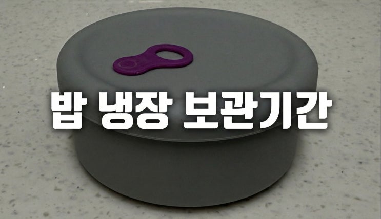  밥 냉장 보관기간으로 알아보는 워킹맘 아이밥 만들기