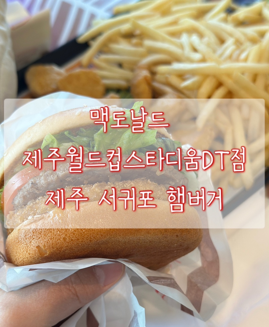 맥도날드 제주월드컵스타디움DT점 사진 1