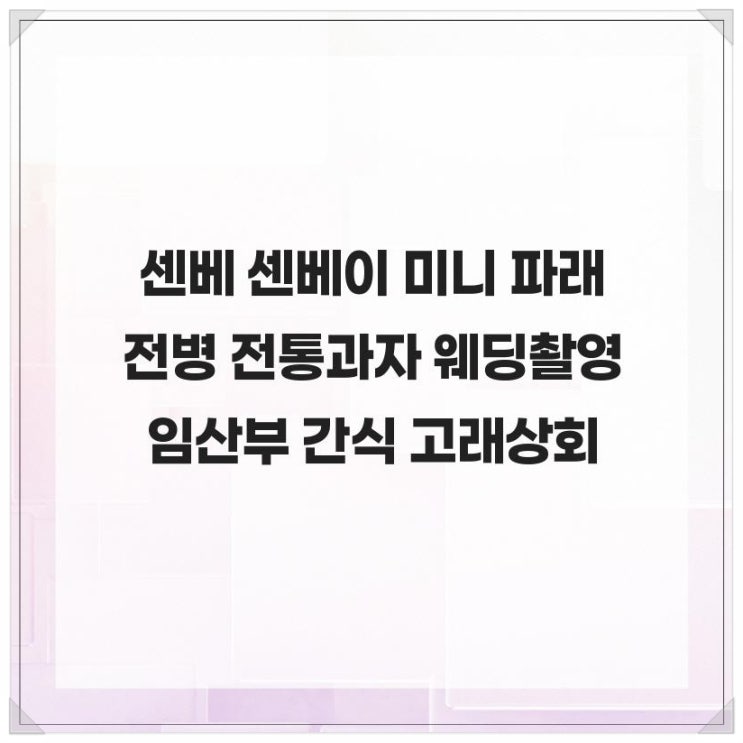  임산부도 안심! 센베 센베이 미니 파래 전병 전통과자 웨딩촬영 임산부 간식 고래상회