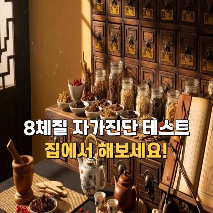  8체질 자가진단 테스트, 집에서 간단하게 해보세요