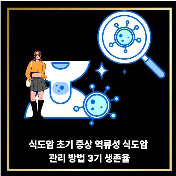  식도암 초기 증상 역류성 식도암 생활속 관리 방법 3기 생존율은?