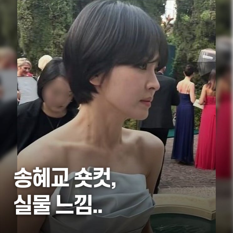  “역시 최강자라 불릴 만했다..” 송혜교 숏컷 실물 느낌 공개