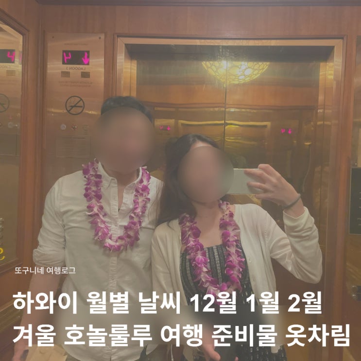  하와이 월별 날씨 12월 1월 2월 겨울 호놀룰루 여행 준비물 옷차림 꿀팁