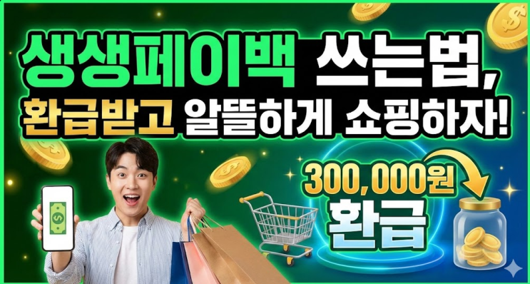  생생페이백 쓰는법, 30만 원 환급받고 알뜰하게 쇼핑하자!
