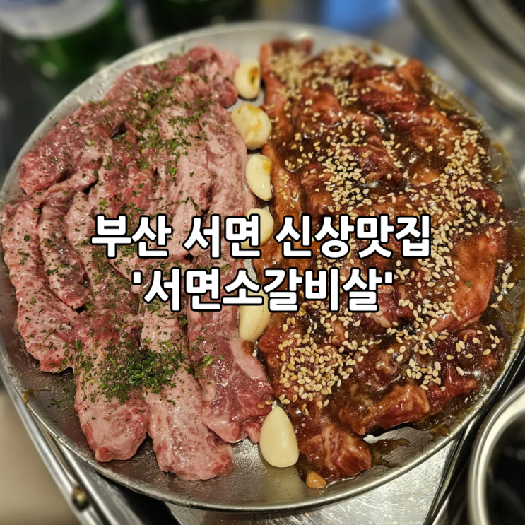  부산 서면 신상맛집 '서면소갈비살' | 가성비가 좋아 회식, 데이트하기 좋은 고기 맛집