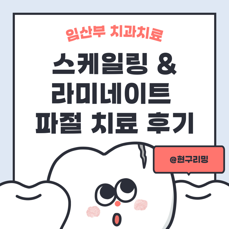  임산부 치과치료 괜찮을까 스케일링 및 라미네이트 파절 치료 후기