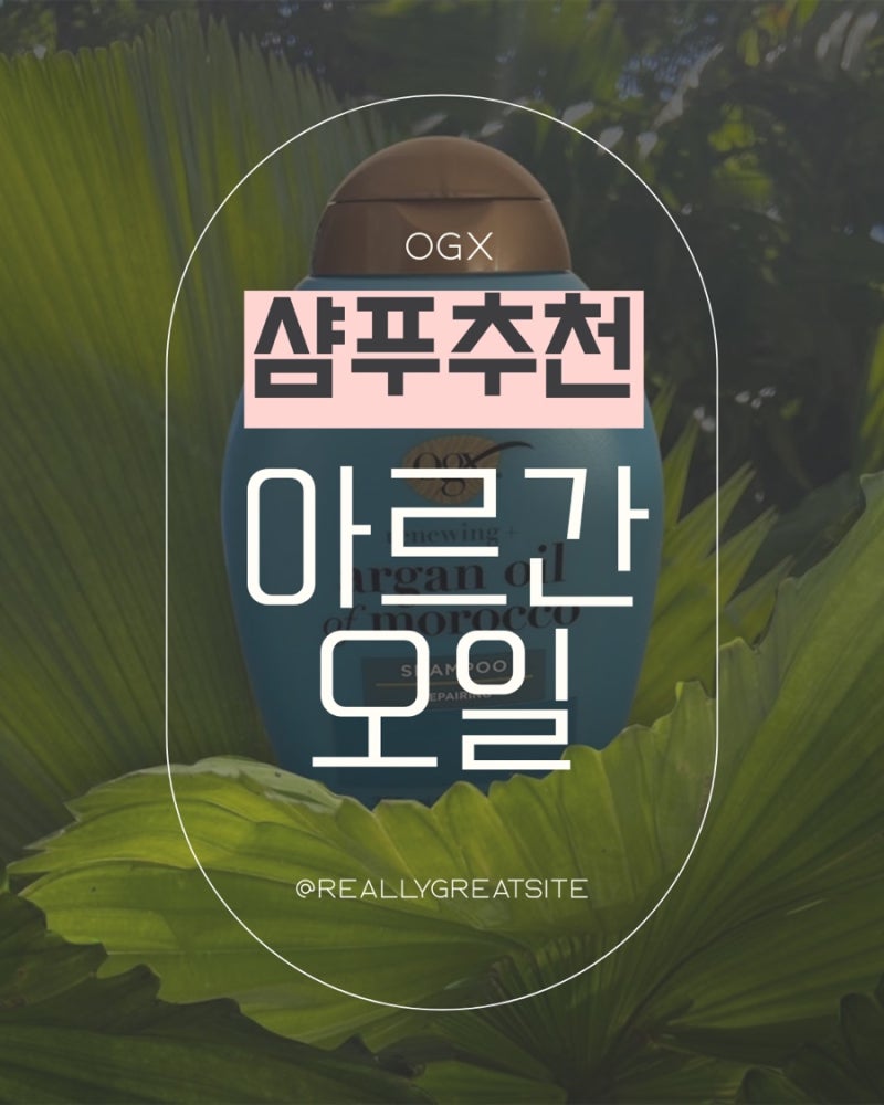 수입샴푸추천 OGX모로코아르간오일샴푸