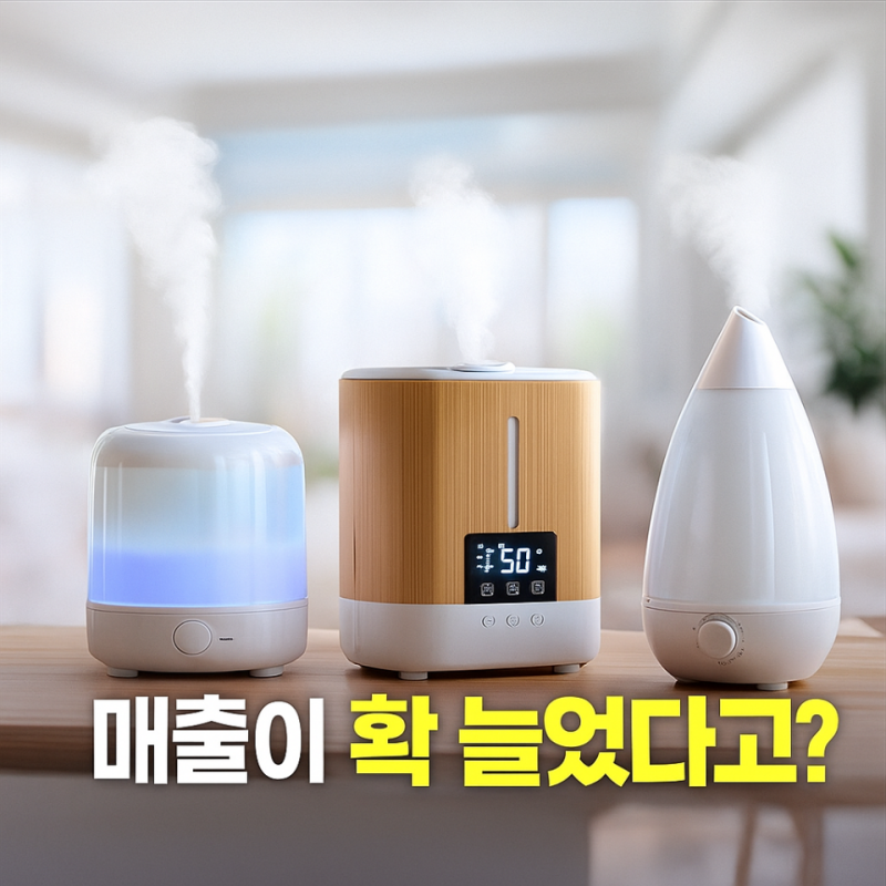 겨울 들어서, 가습기 시장 매출 급등... 이유 있었다