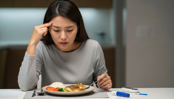  스트레스 하루치가 저녁 혈당만 높이는 독특한 패턴