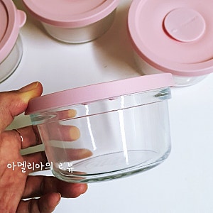 냉동밥 보관 용기 글라스락 렌지쿡 캔디 핑크 햇밥 용기 내돈내산