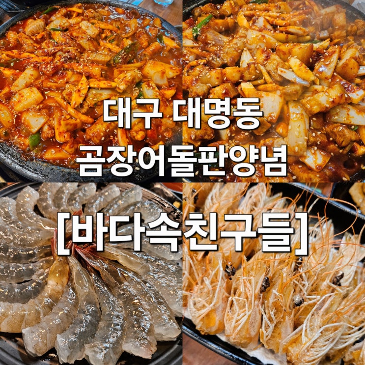  대구 대명동 숨겨진 해산물 성지 '바다속친구들'