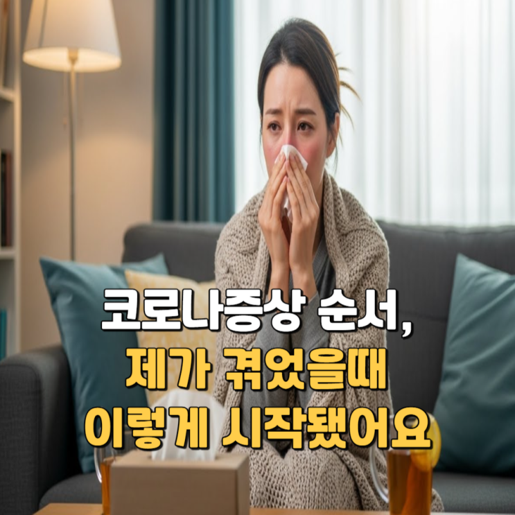  코로나증상 순서, 제가 겪었을때 이렇게 시작됐어요