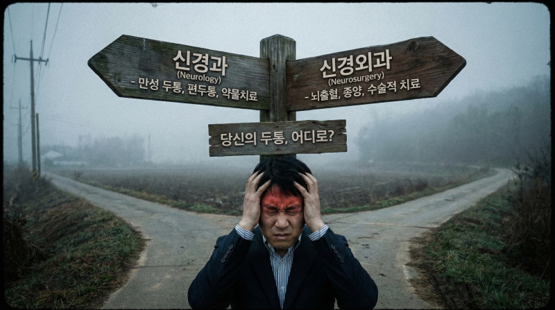 두통, 어지럼증은 어디로? '신경과'와 '신경외과' 차이와 방문 기준 정리