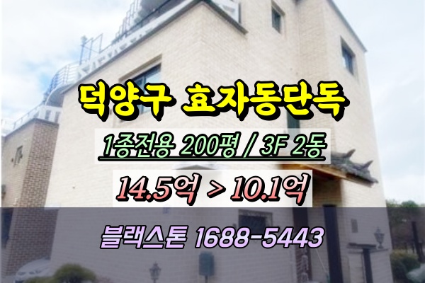  덕양구 효자동 단독주택 경매 2동 쌍둥이 주택 10억