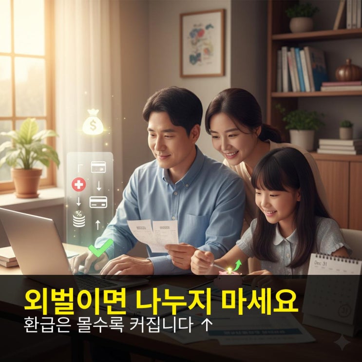  외벌이 연말정산 전략 — 분산 말고 ‘집중’이 환급을 키운다 (2025.ver) (외벌이 연말정산 핵심 전략)