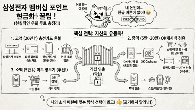 삼성전자 멤버십 포인트 현금화 꿀팁!