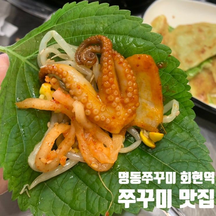  명동쭈꾸미 회현역 남대문시장본점-깔끔하고 맛있는 맛집