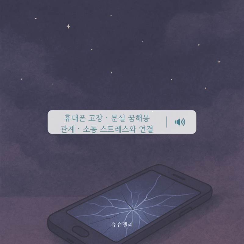 휴대폰 고장·분실 꿈해몽_관계·소통 스트레스와 연결되는 이유