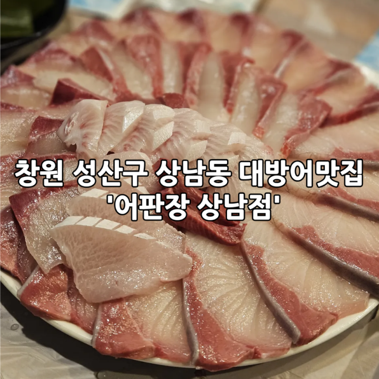  창원 성산구 상남동 대방어맛집 '어판장 상남점' | 쫀득한 갑오징어회도 맛있는 술집