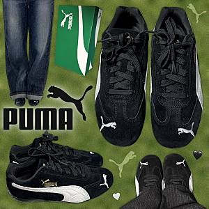 kream 크림 PUMA 푸마 스피드캣 OG 블랙화이트 225 내돈내산 착샷 코디 | 퓨마 Speedcat OG Black White