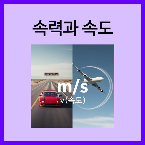  [SI 유도 단위]속력과 속도
