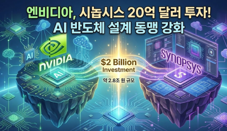  미국주식 속보: 엔비디아, 반도체 설계 강자 시놉시스에 2조 원 베팅