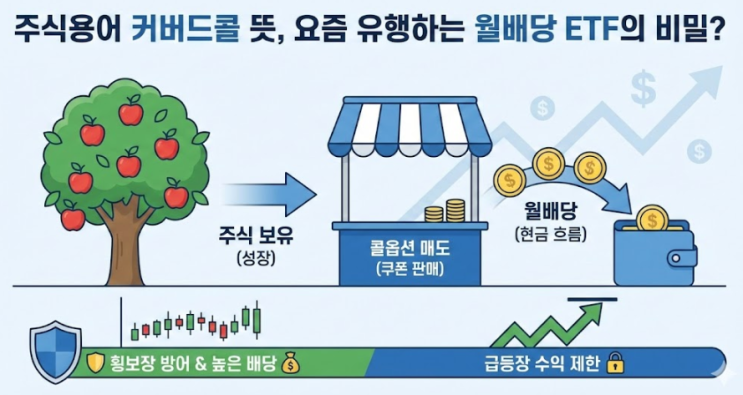  커버드콜 전략 장단점 정리, 횡보장에서 수익 내는 법