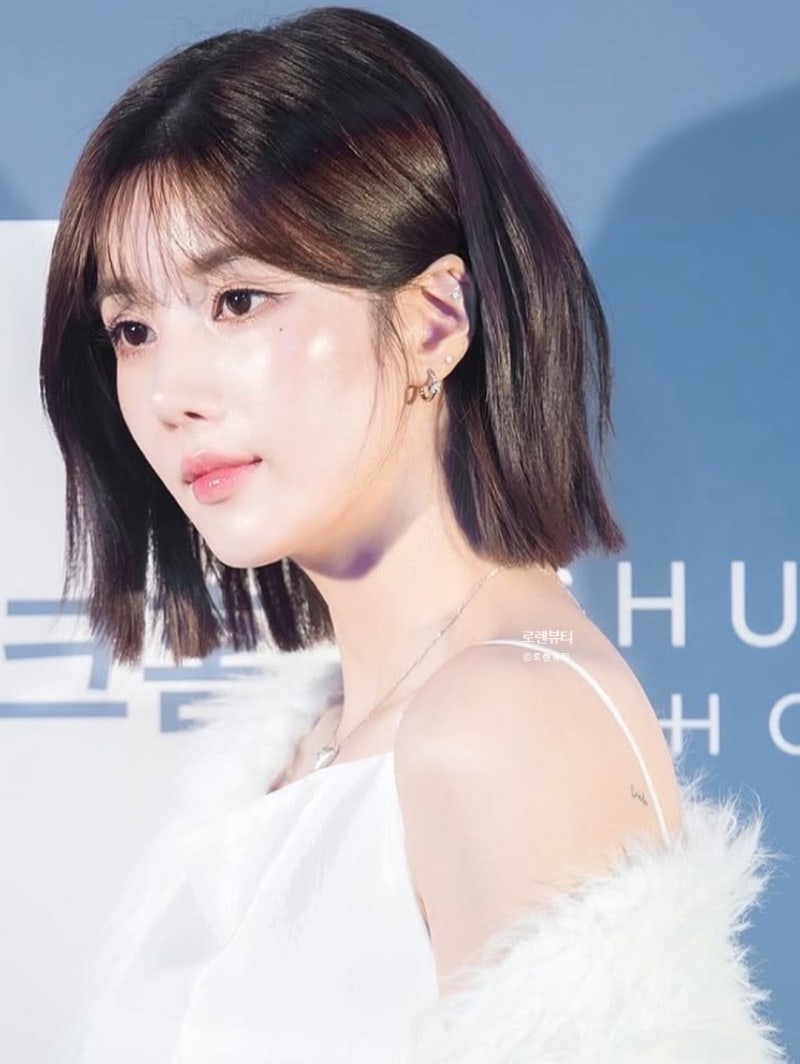 단발 헤어스타일 단발연예인 권은비 짧은 레이어드컷 C컬