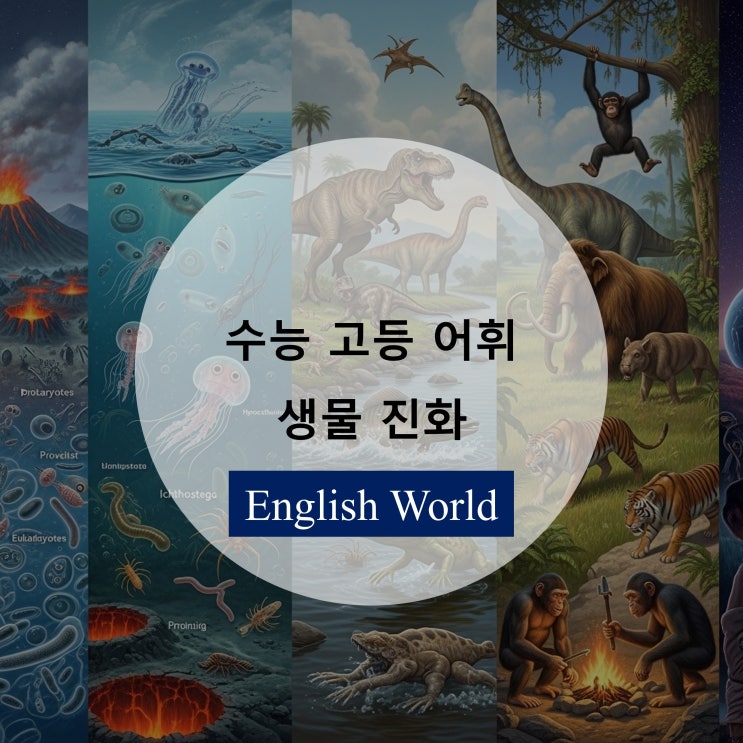  수능 고등학교 학력평가 평가원 모의고사 기출 영단어 생물 진화