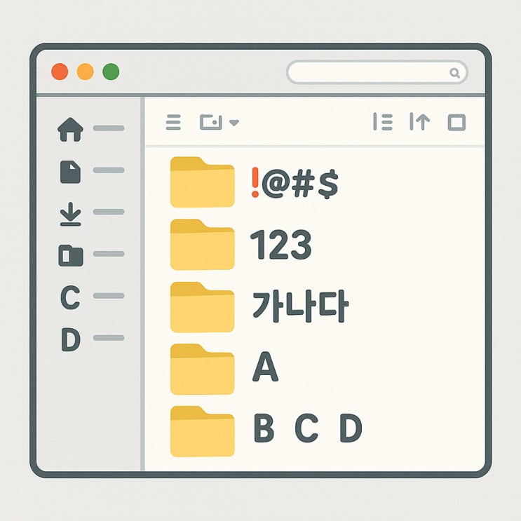  넘치는 폴더 및 파일 보기 좋게 우선순위로 정리