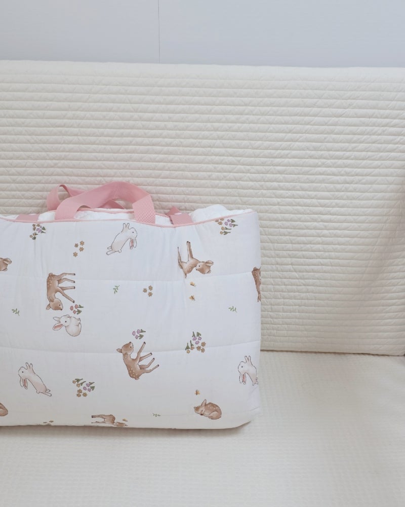사계절 사용하기 좋은 베베데코 올데이 듀얼 낮잠이불 디어블룸