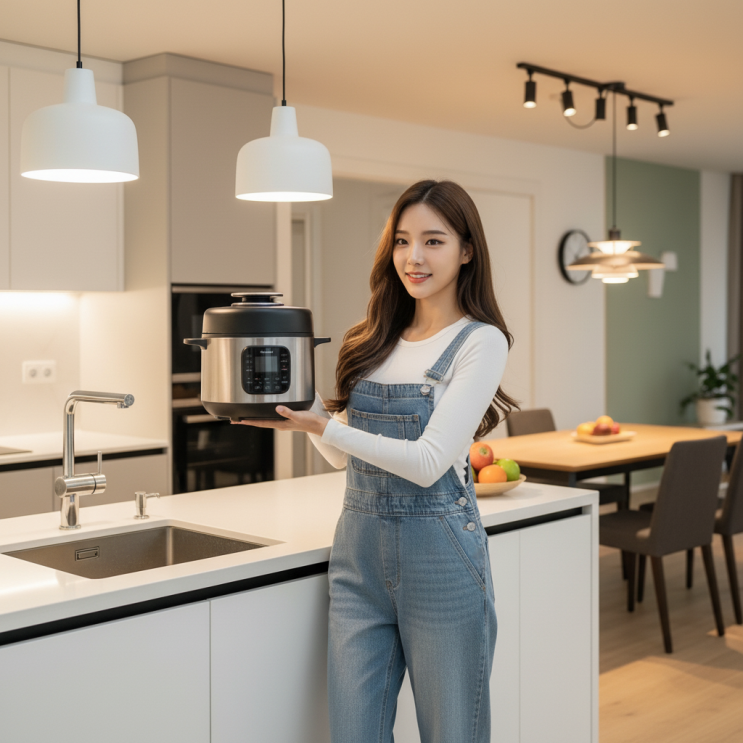  한샘 슬림패키지 24평: MZ세대 대면형 주방 인테리어