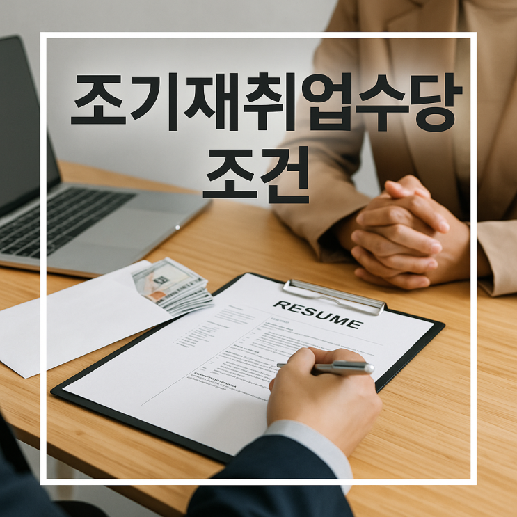  조기재취업수당 조건과 모의계산, 실업급여 남기고 취업 시 받는 보너스 신청 방법 (12개월 근속)