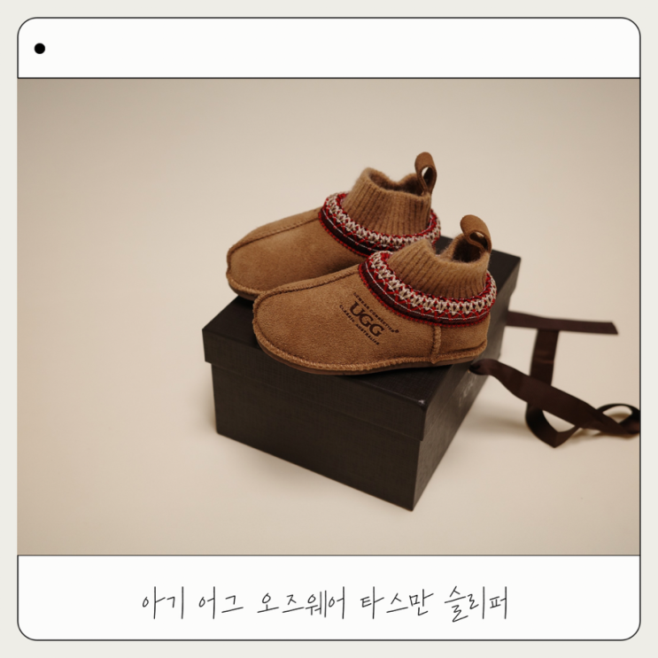  돌아기 겨울신발 어그 오즈웨어 니트 타스만 내돈내산 후기