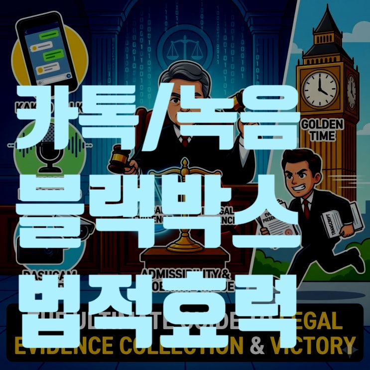  결정적 증거 확보의 모든 것: 카톡, 녹음, 블랙박스의 법적 효력 완벽 해부 (2025년 최신판)