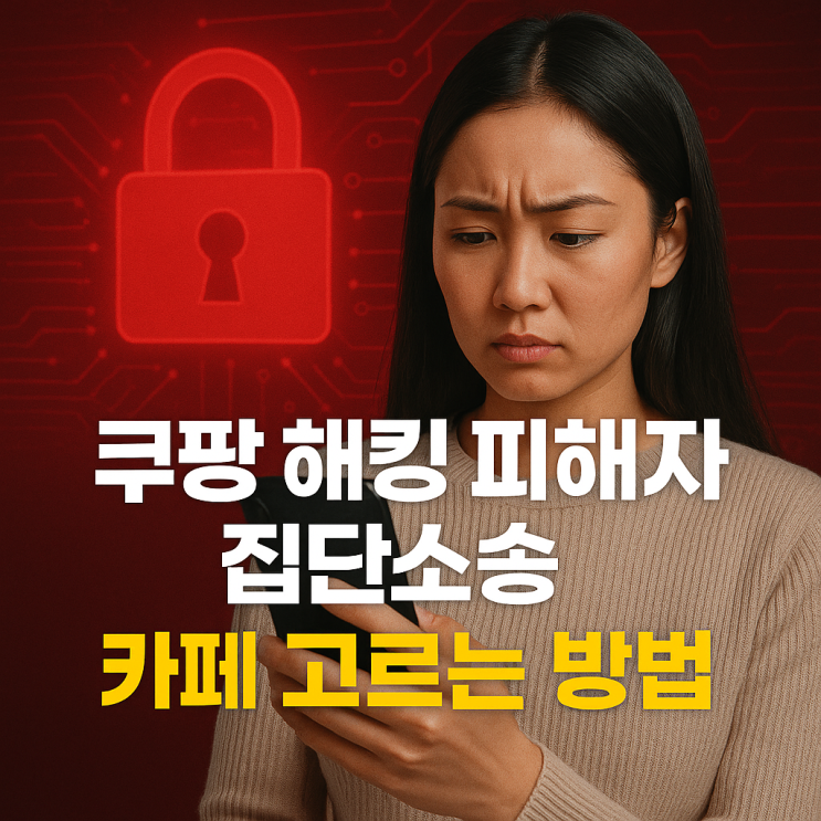  쿠팡 해킹 피해자 집단소송 카페 고르는 방법