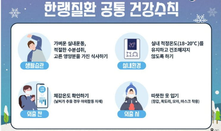 한랭예방조치 - 안전보건조치